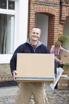 Packed household items ready for transport during a Haringey move