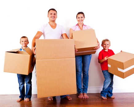Packed furniture ready for removal service in Haringey