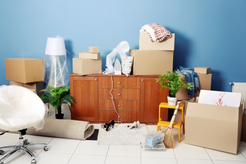 Charity donation and reuse process for items collected during a move