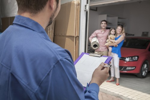 Man and van moving furniture in Haringey street